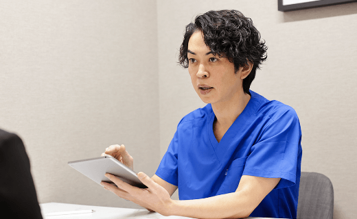 術後のイメージを分かりやすく丁寧なカウンセリング