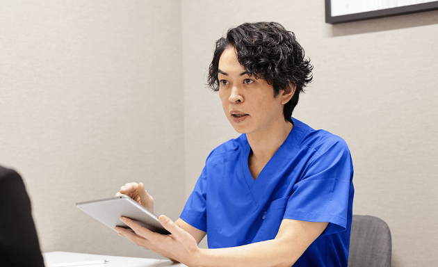 術後のイメージをわかりやすく。丁寧なカウンセリング